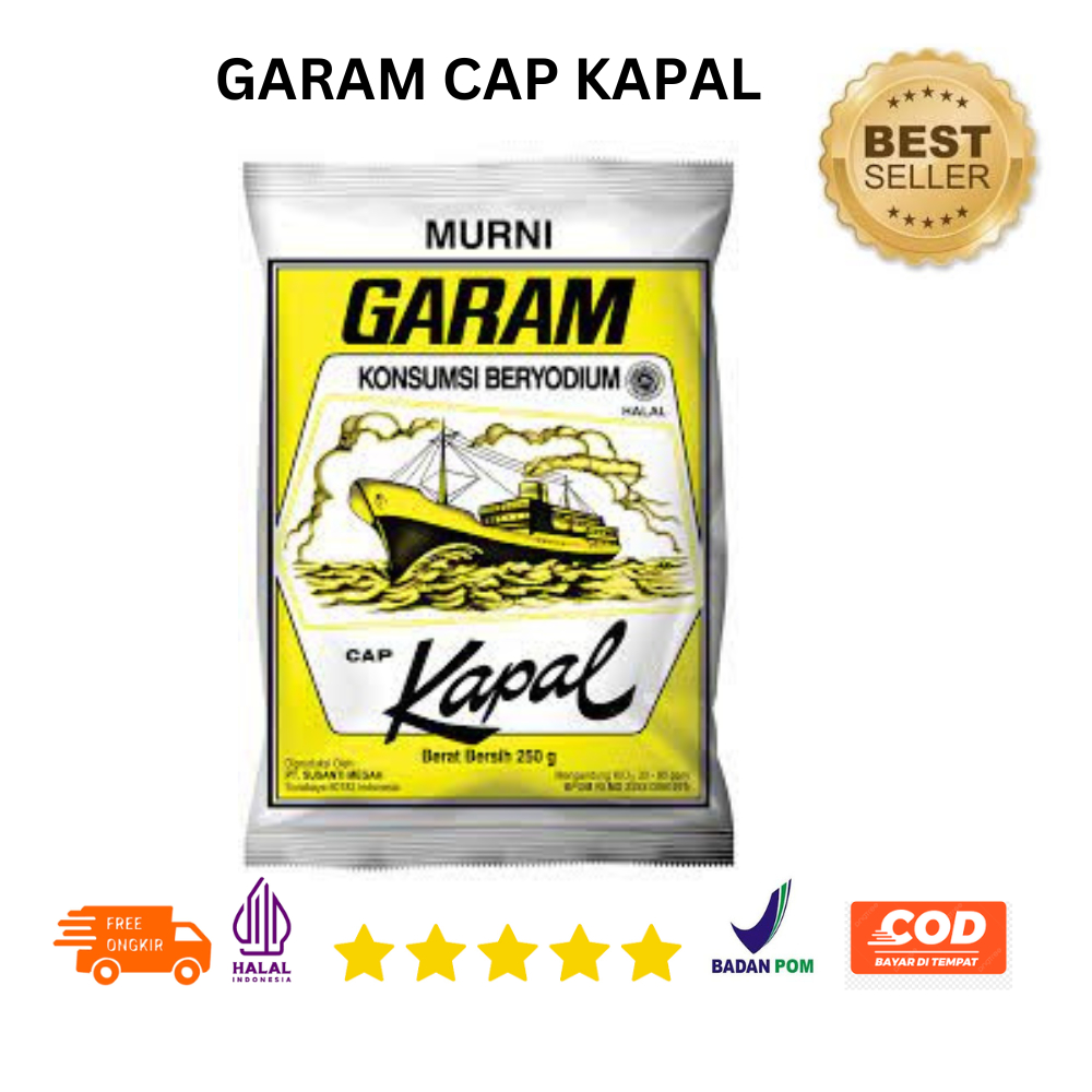 

Garam Cap Kapal Beryodium 250 gram