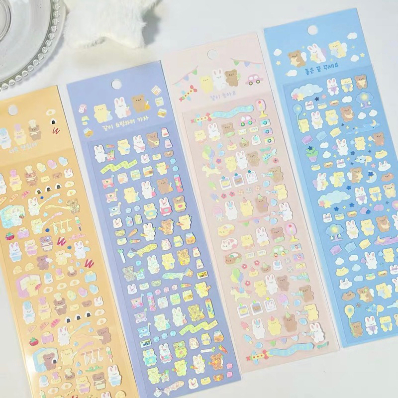

sticker deco korean photocard confetti stiker volzzi lucu waterproof glittet readystock B705 B1003 B1708