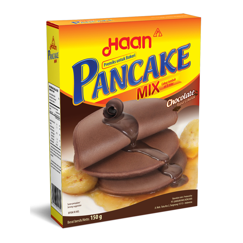 

Haan Pancake Mix Tepung Kue Chocolate 150 g