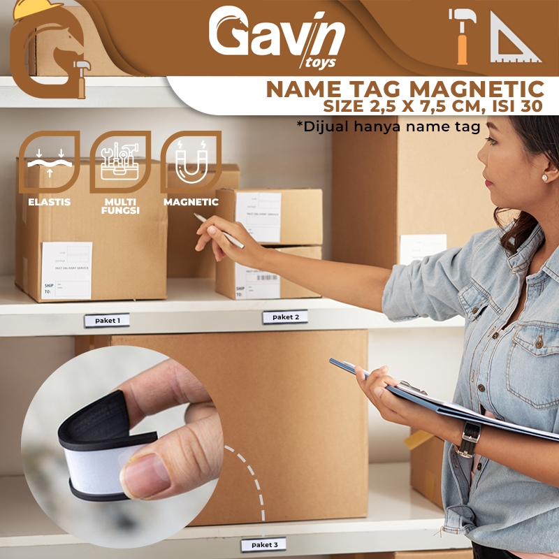 

Label Magnet Gudang - Label Nama Barang - Organizer Name Tag Label - Penamaan Barang Toko