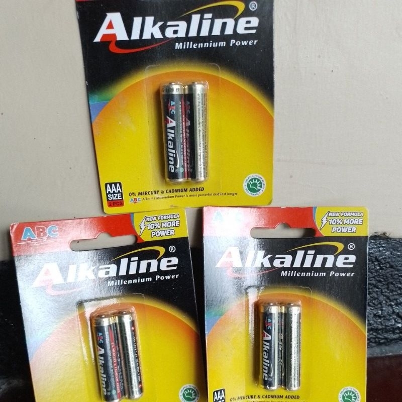 batrei ABC alkalin AAA isi 2