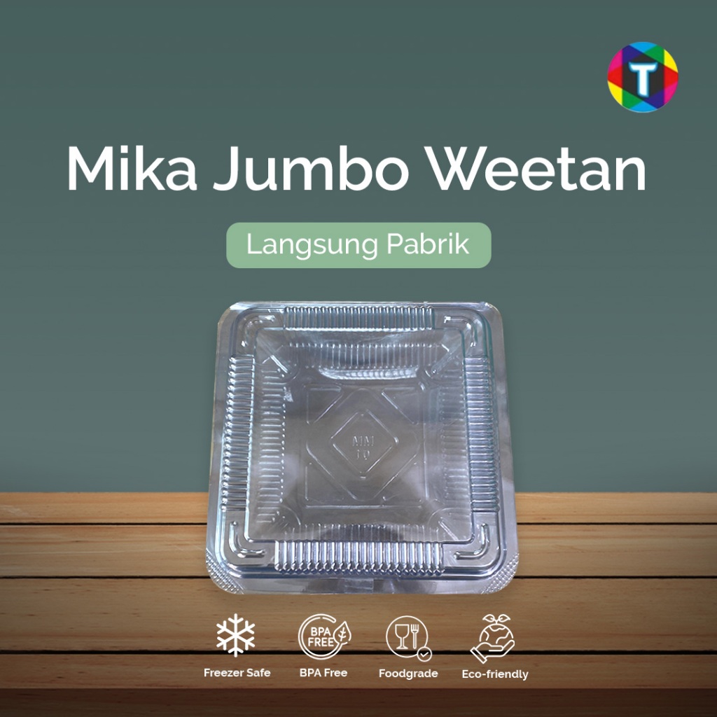 Mika Plastik Jumbo Weetan / Mika Kue Jumbo / Mika Kotak Besar / Mika Bolu Besar Eceran - Eco-Friendl