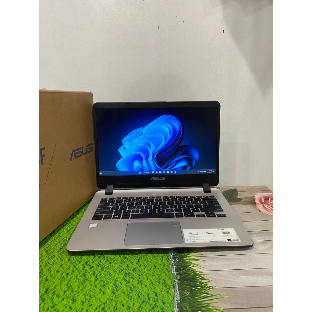 LAPTOP BEKAS ASUS A407M Ram 4GB SSD 256 Win.11-14"FHD Slim Mulus MURAH