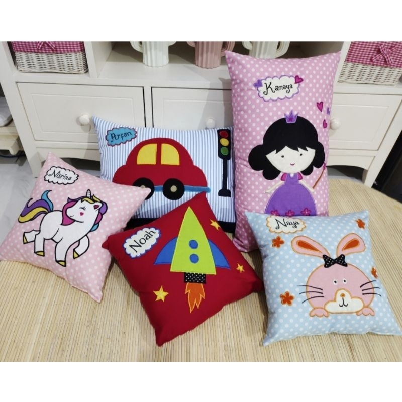 Bantal Custom / Bantal Nama / Kado Ulang Tahun / Bantal Nafasha / Kado Anak / Bantal Karakter