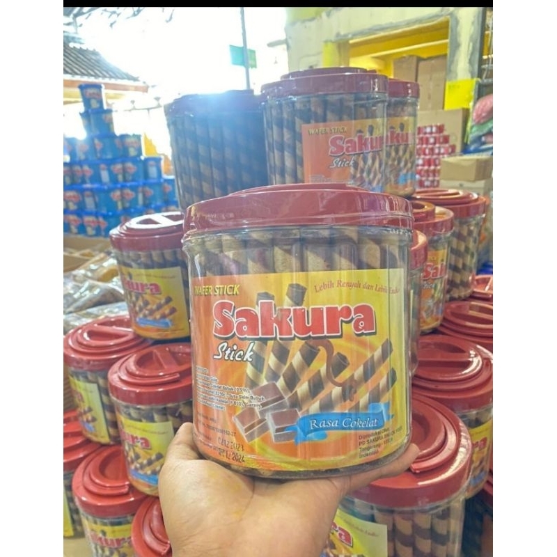 

Wafer stick rasa cokelat sakura