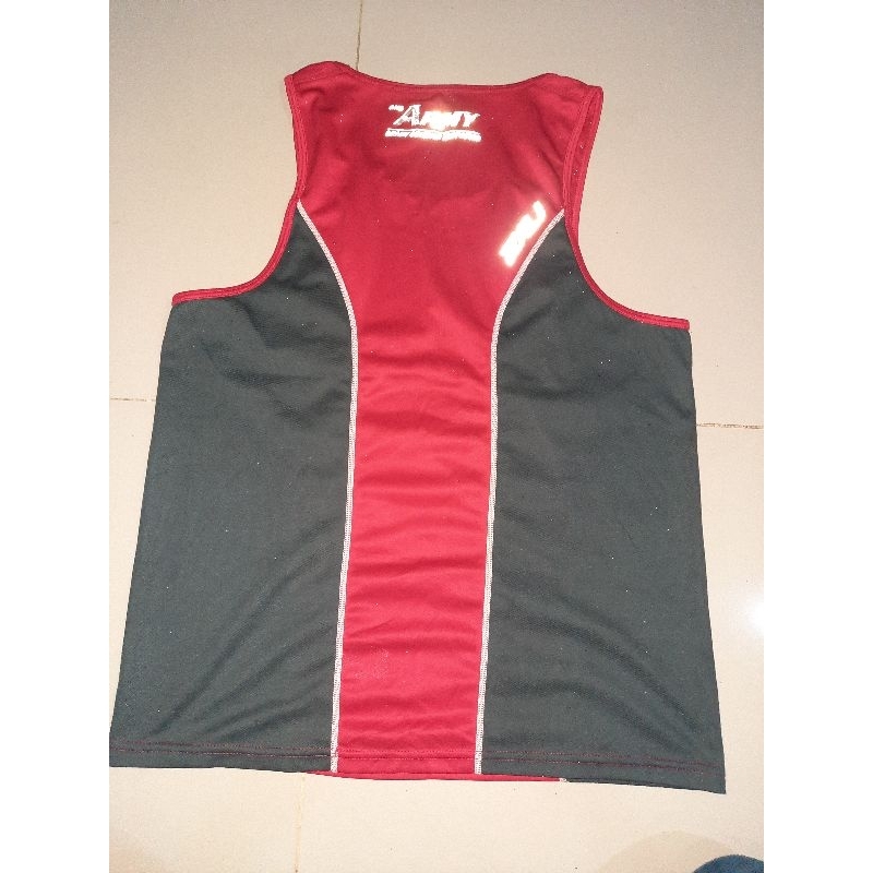 2XU mens singlet / tanktop army series