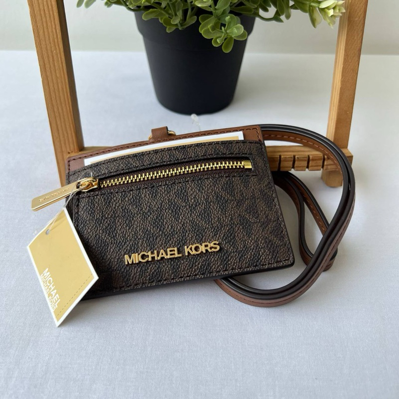 

MK Jet Set Travel EW ID Card Case Lanyard