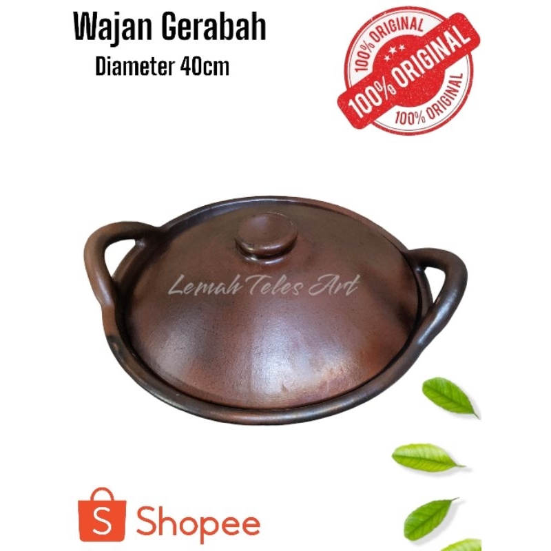 Wajan Besar D40cm Gerabah Tanah Liat