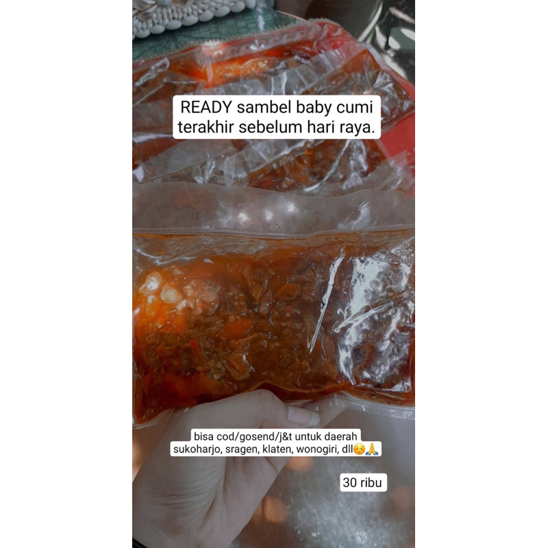 

Sambal Baby Cumi