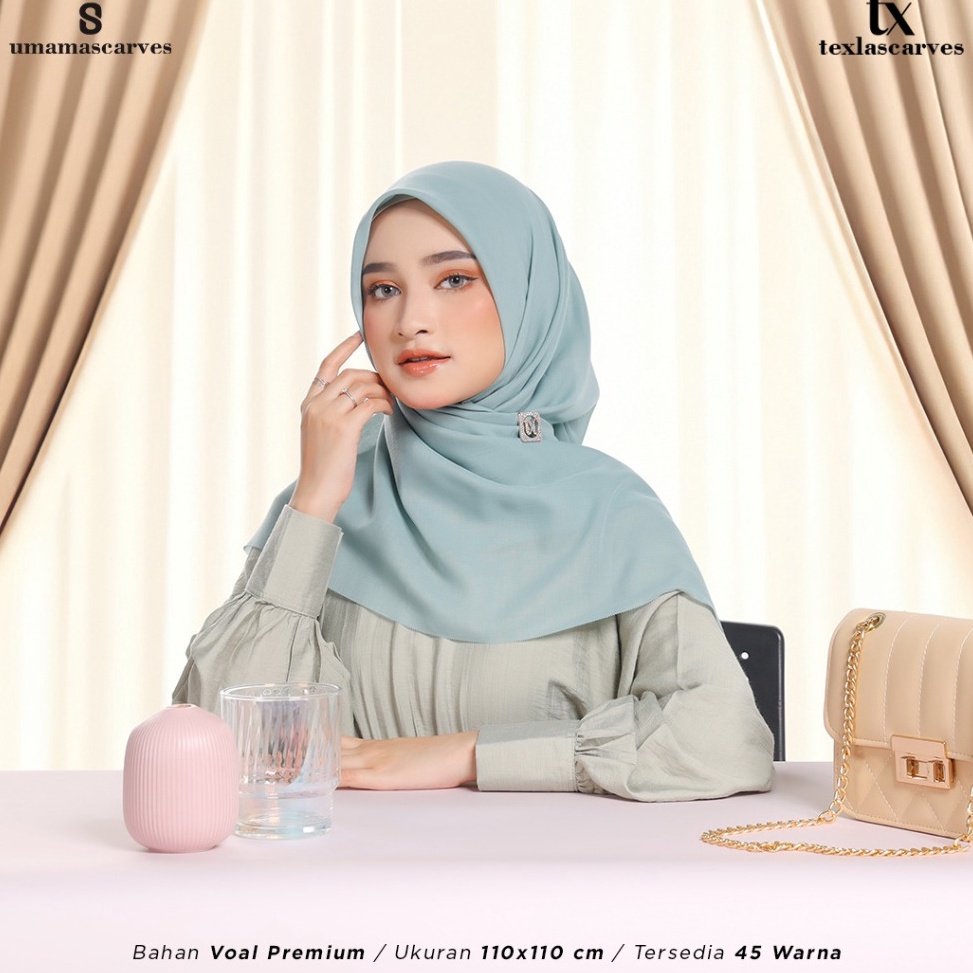Murah BOX TexlaScarves Box Polos By Umama Scarf
