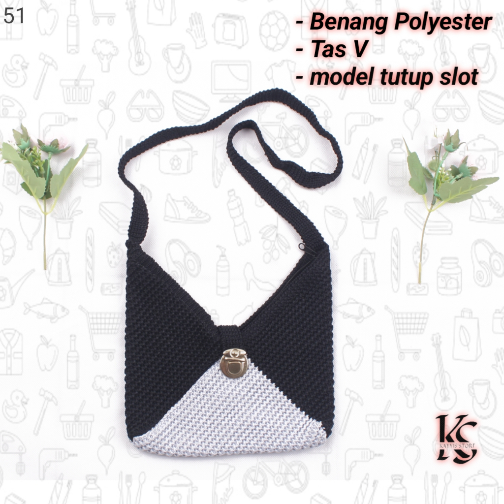 Tas Rajut Selempang Unik
