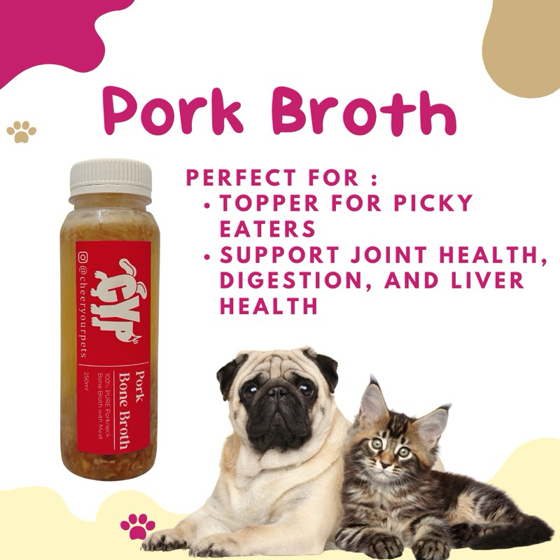 

250ml Pork Bone & Meat Broth Meal Topper for Dogs