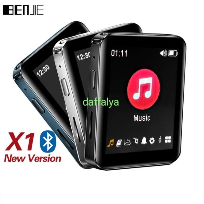 benjie x1 touchscreen mp3 player metal bluetooth layar sentuh radio recorder built-in speaker lossle