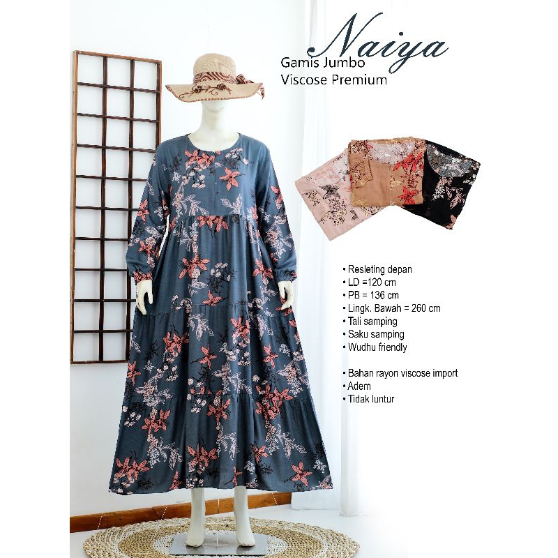 GAMIS JUMBO VISCOSE PREMIUM/GAMIS WANITA/GAMIS PREMIUM/GAMIS NAIYA