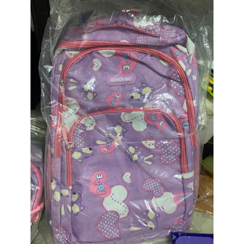 TAS ANAK CEWE CEWEK PINK UNGU LUCU KOKOH TEBAL