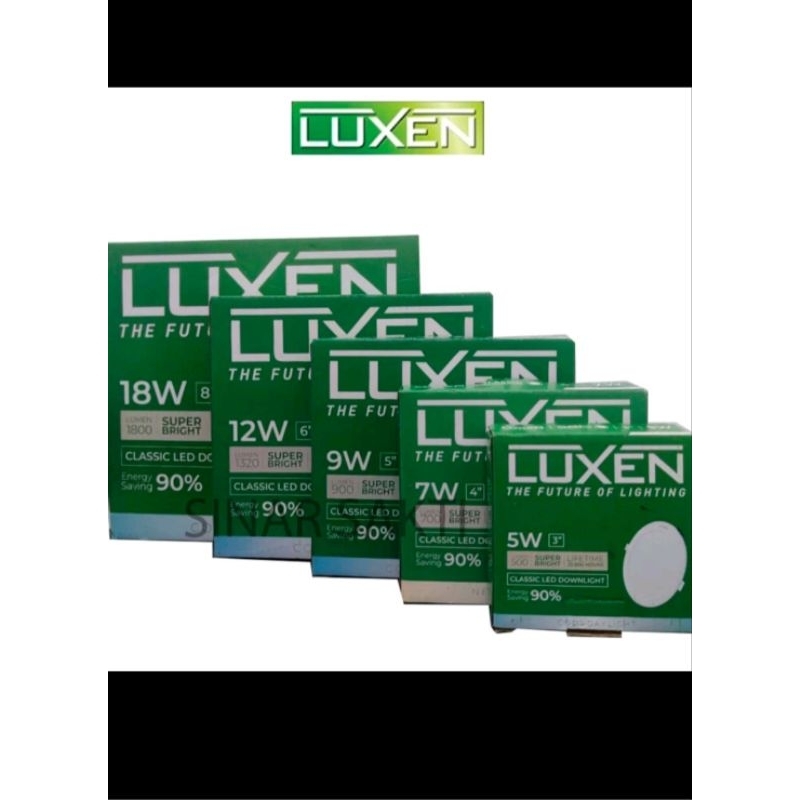 luxen led downlight 5w
