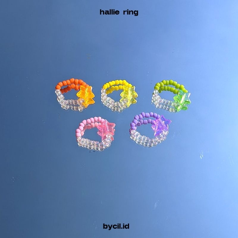 bycil.id hallie ring | cincin manik | beads ring | cincin aesthetic