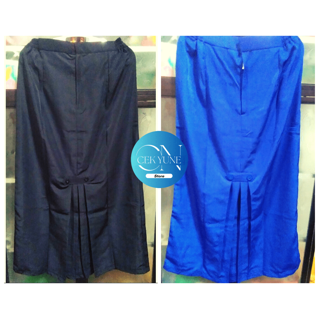 Rok Hitam Polos Santriwati / Rok Warna Hitam Gontor Putri / Rok Masuk Kelas / Rok Biru Santriwati Go
