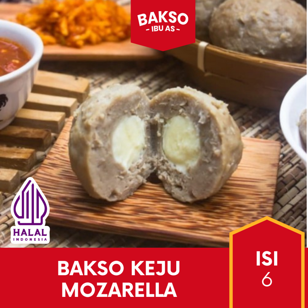 

Bakso Lumer Keju Mozarella Premium IBU AS Isi 6 Super Spesial Frozen Food