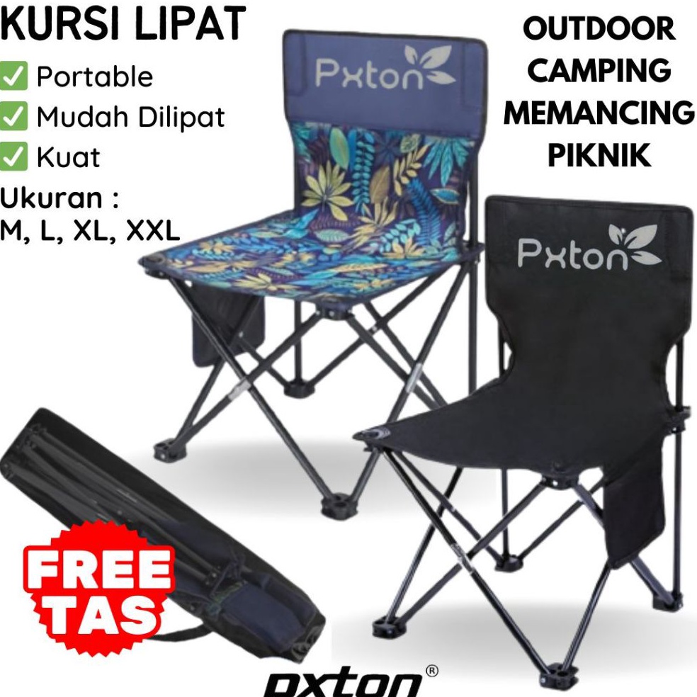 Supreme  PXTON  Kursi Lipat Camping Outdoor Portable Kursi Gunung  Bangku LIPAT  kursi murah  Tenda 