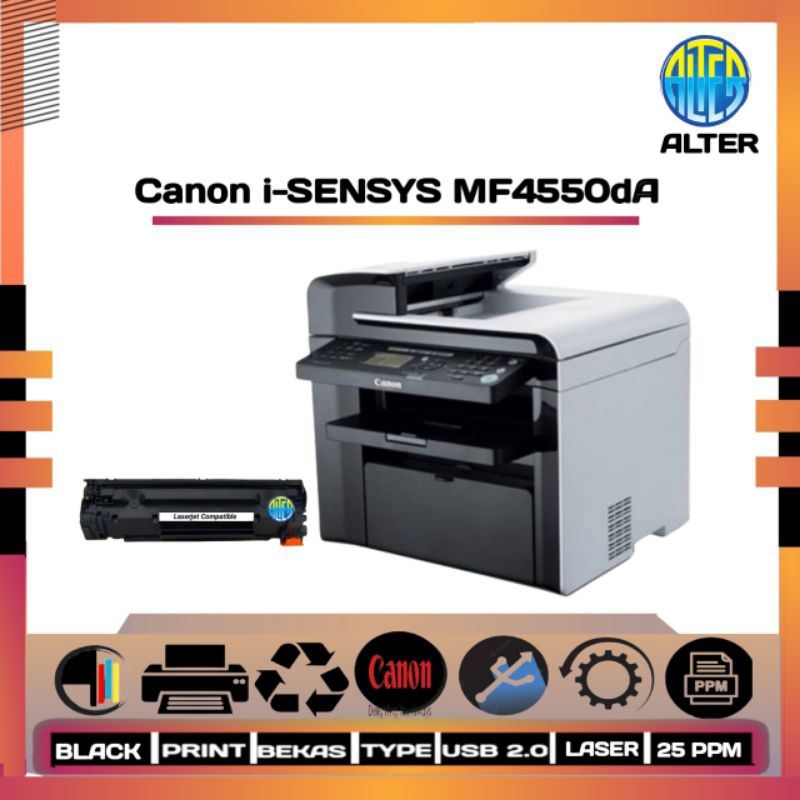 Canon MF4550D Monokrom Multifungsi Printer Laser