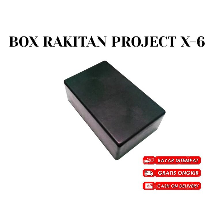 BOX RAKITAN PROJECT HITAM PVC X-6 BOX MULTI PROJECT SERBAGUNA