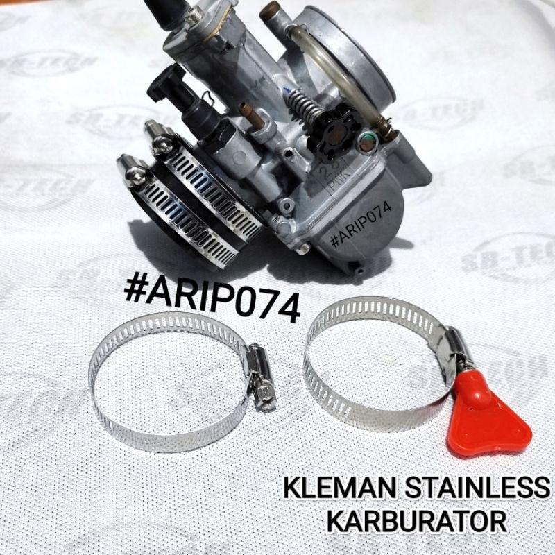 [COD] KLEMAN KARBURATOR STAINLESS KLEM KARBU PE 26 28 30 KLEMAN KARBU PWL PWK 28 30 KLEM UNTUK KARBU