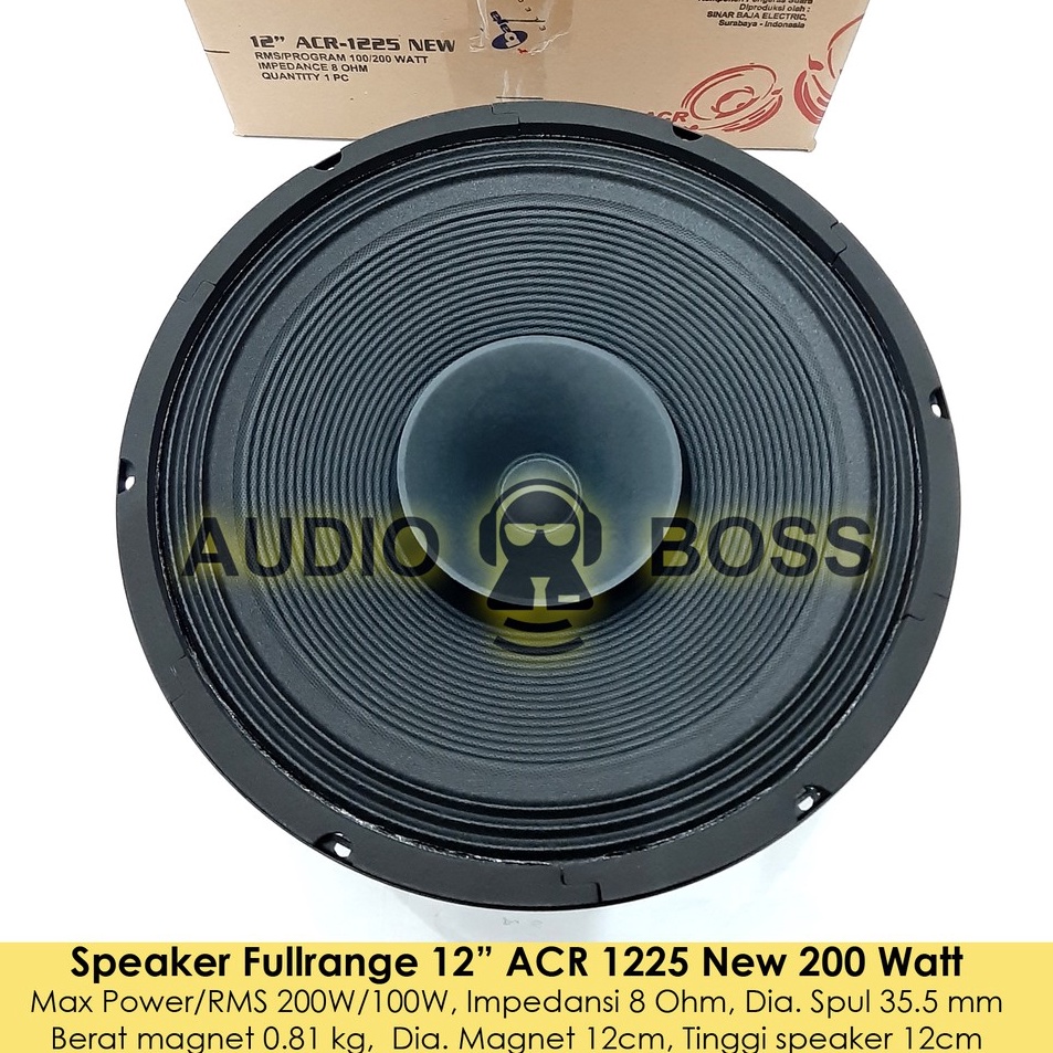 Gs Speaker ACR Full Range 12 inch ACR 12 1225 New
