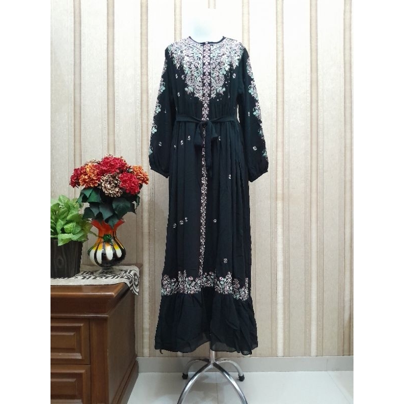 Gamis Pandora cerutybabidol bordir original size XXL terbaru