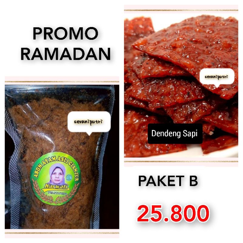 

(RAMADAN-FOOD) Bundling Paket B ABON AYAM KARWATI dan DENDENG SAPI