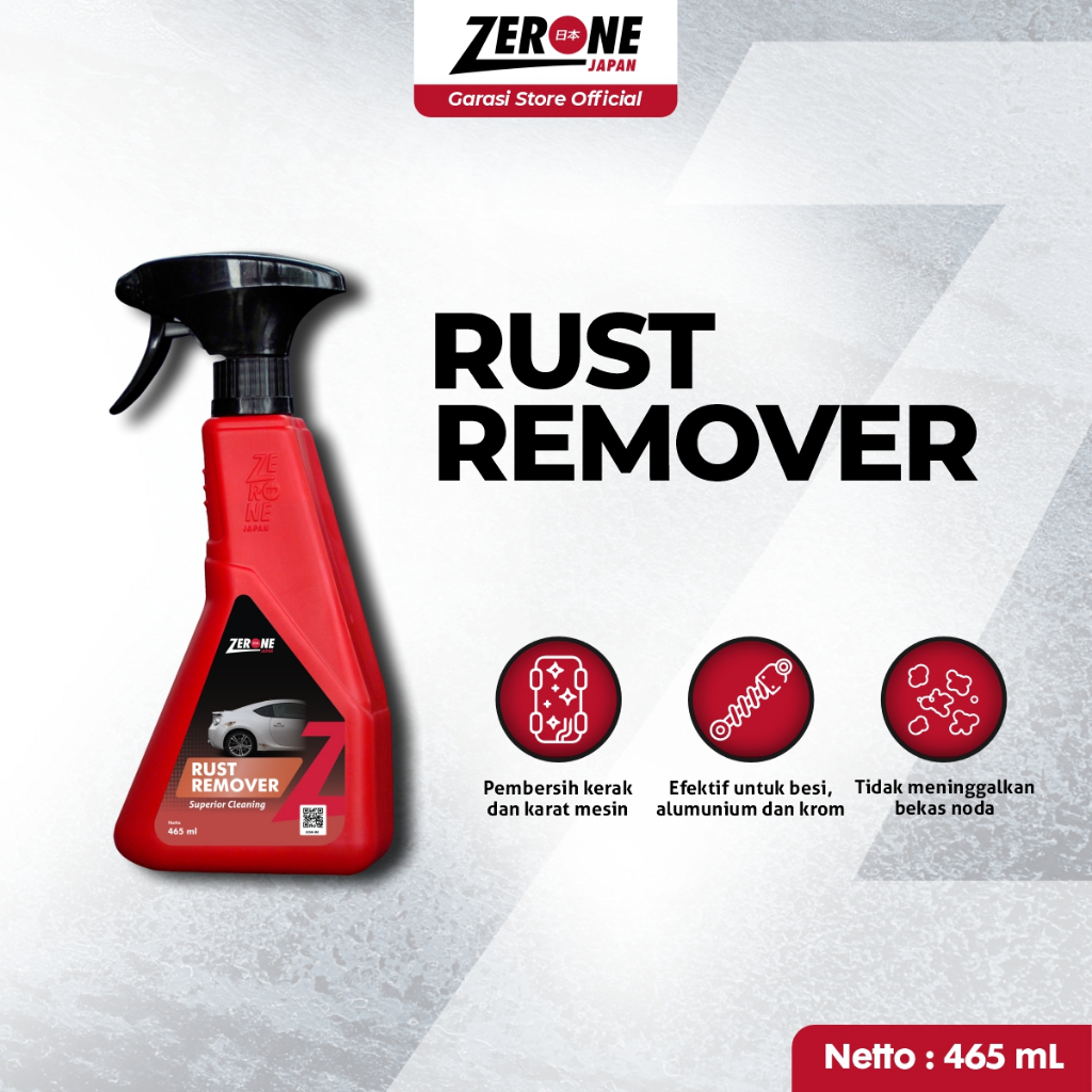 Zerone Rust Remover Penghilang Karat pada Besi Chrome Baja Stainless Cairan Pembersih Karat Knalpot 