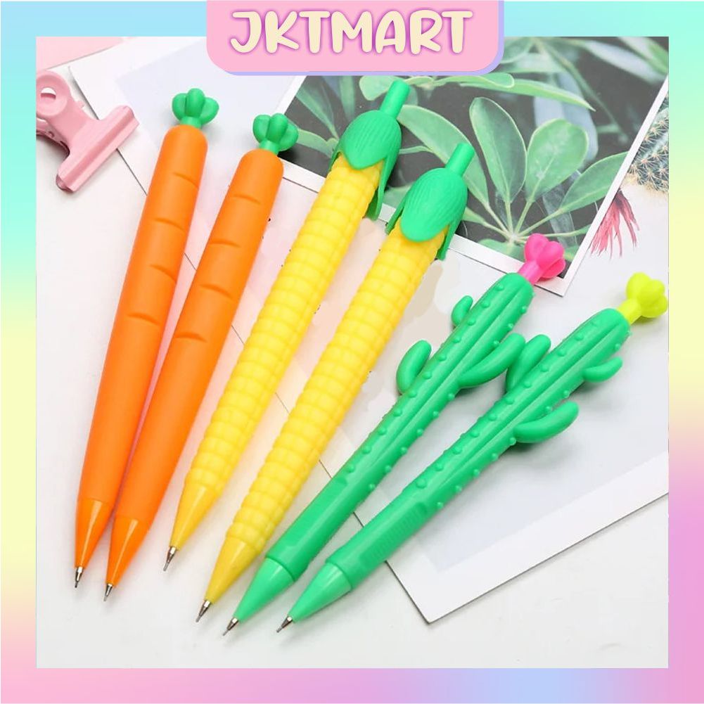 

⭐ JKTMART ⭐ Pensil Mekanik Bentuk Sayuran Mechanical Pencil Vegetables Aesthetic Fancy Wortel Corn Alat Tulis Anak Sekolah Murah S119
