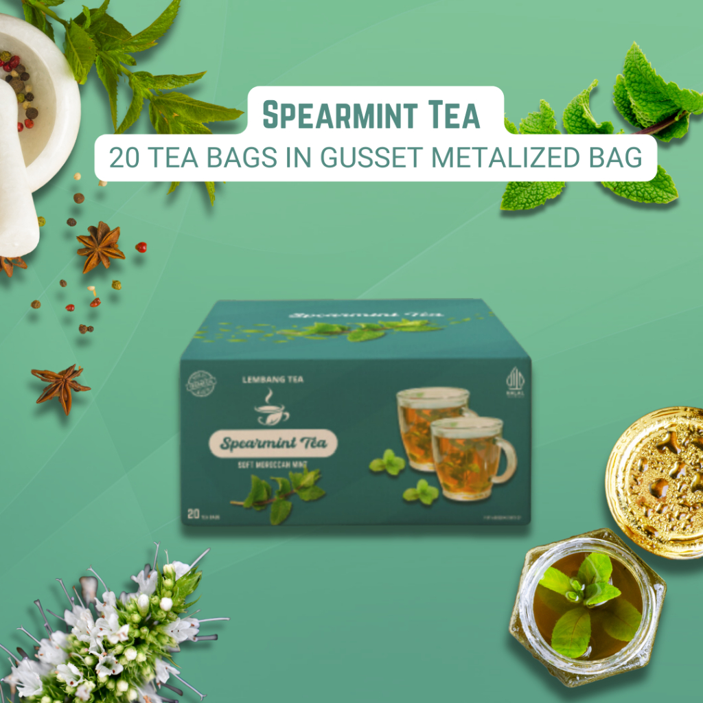 

LEMBANG TEA - Teh Spearmint Tanpa Amplop 1 Box isi 20 Teabag