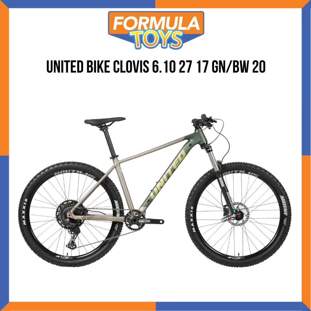 SEPEDA GUNUNG MTB UNITED BIKE CLOVIS 6.10 27 17 GN/BW 20