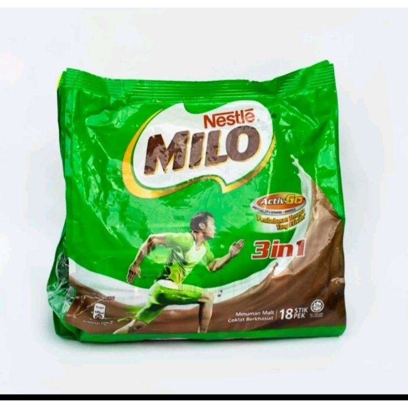 

MILO 3in1 Activ-Go Malaysia isi 18 sachet / 21 sachet