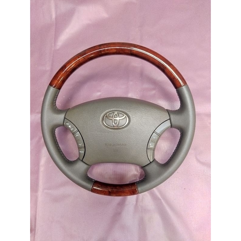 STIR INNOVA V/FORTUNER LAMA TOMBOL WOOD PANEL