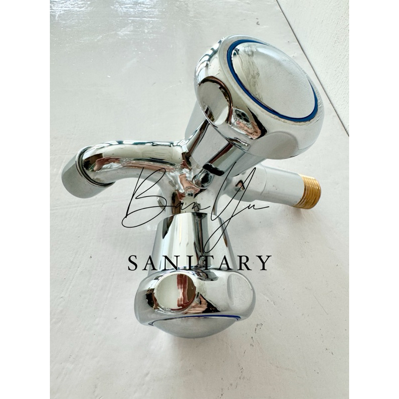 Kran Cabang Kuningan Double Shower Mandi Kuningan