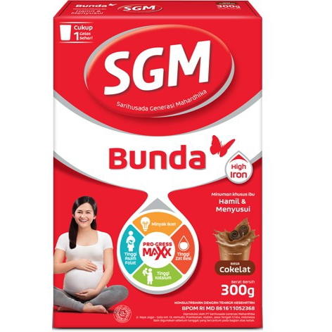 SUSU HAMIL SGM BUNDA 300 GR/SUSU IBU HAMIL/SUSU BUMIL ENAK/SUSU HAMIL KAYA NUTRISI/SUSU HAMIL GA BIK