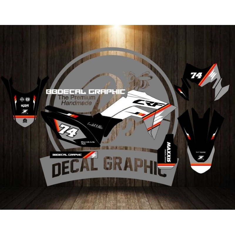 decal stiker CRF 150 L decal crf 150 L decal supermoto stiker supermoto