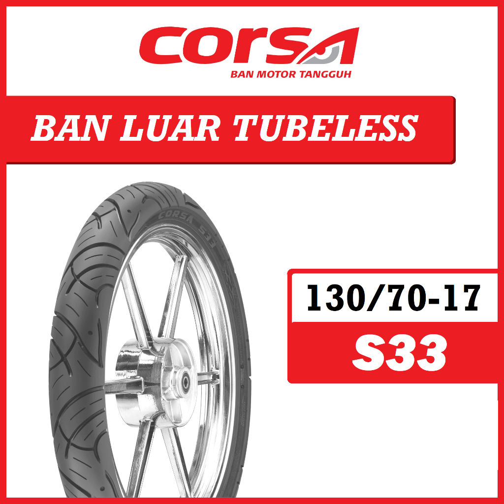 Ban Tubeless 130/70-17 S33 CORSA