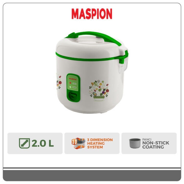 Rice cooker magic com maspion 2liter ex 258 3in1 memasak dan mengukus
