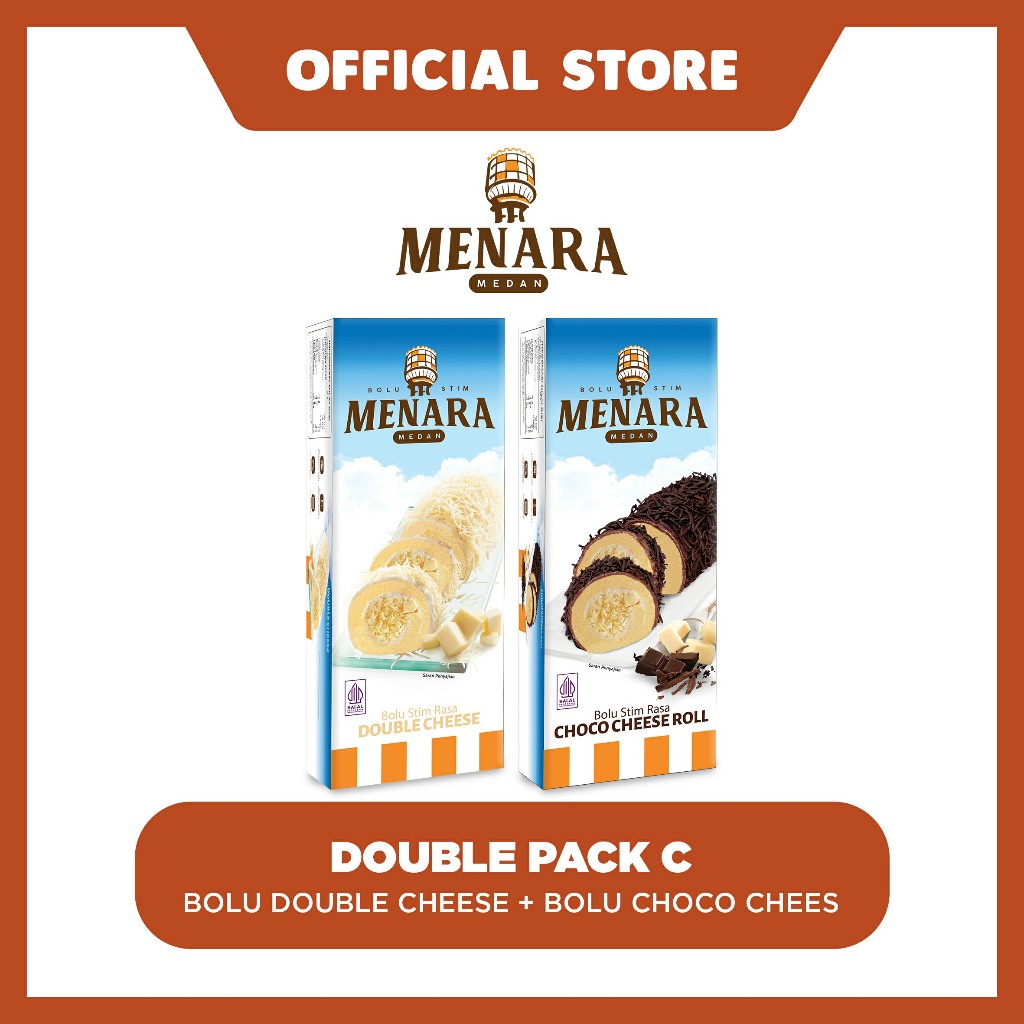 

Double Pack C (Bolu Stim Menara - Double Cheese + Choco Cheese)