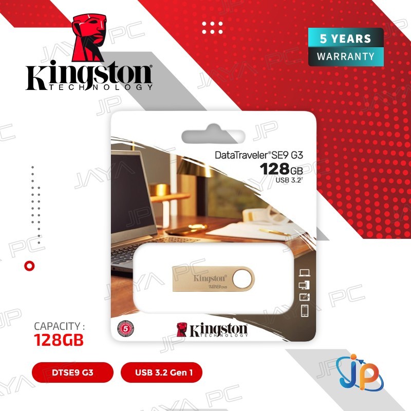 FlashDisk Kingston DTSE9 G3 128GB - DataTraveler SE9 128 GB USB 3.2