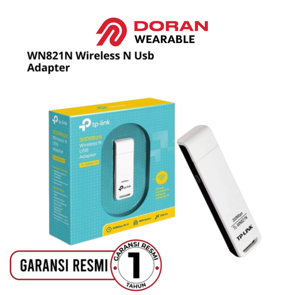 TP-Link Adapter WN821N 300Mbps Wireless N USB Adapter - Garansi 1 Tahun