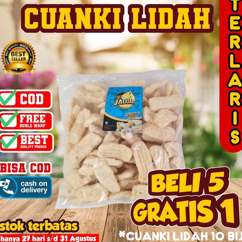 

Ready CUANKI LIDAH 1 Biji TOPING BASO ACI CUANGKI KERING KHAS GARUT PILUS CIKUR SIOMAY MINI CUANKI TAHU I9