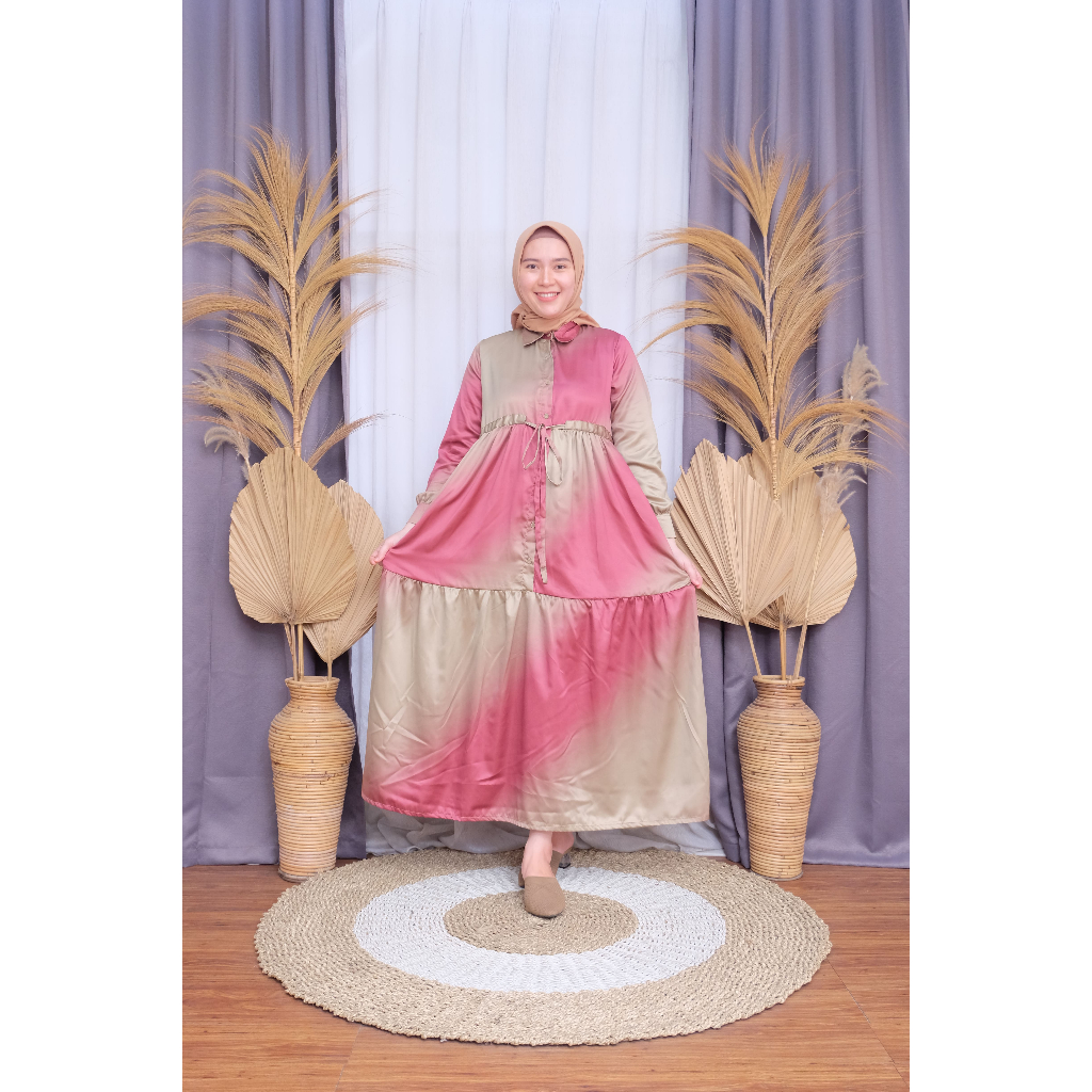De Farah - Dee Magenta Gamis - Daily