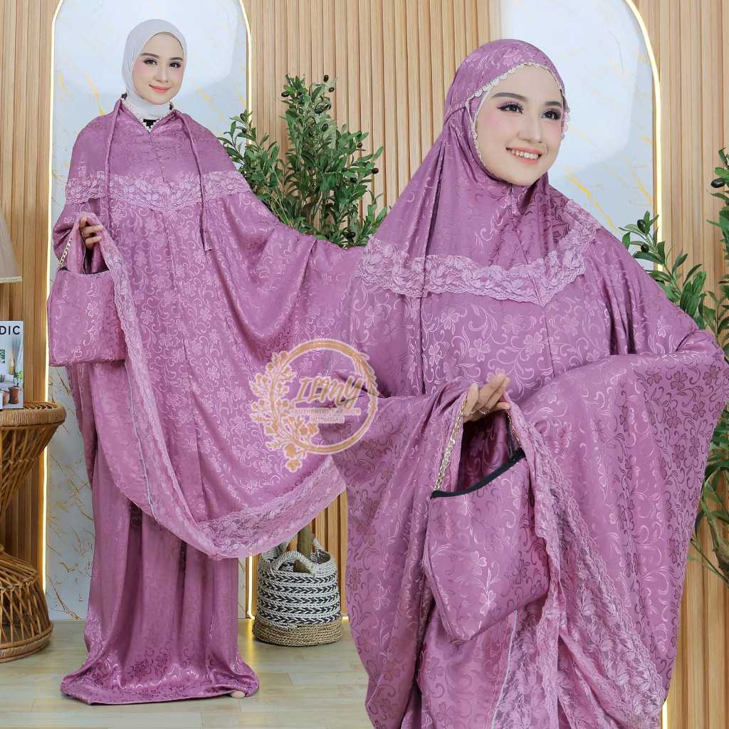 ILMY MUKENA ARMANY JAGUARD RENDA DOUBLE Jumbo Terbaru Cantik Elegan Sultan Terbaru 2024 Mukenah Dewa