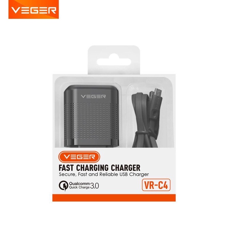 ART R95C Charger VEGER VRC4 Qualcomm QUICK CHARGE 3 support fast charging ORIGINAL with cable micro 
