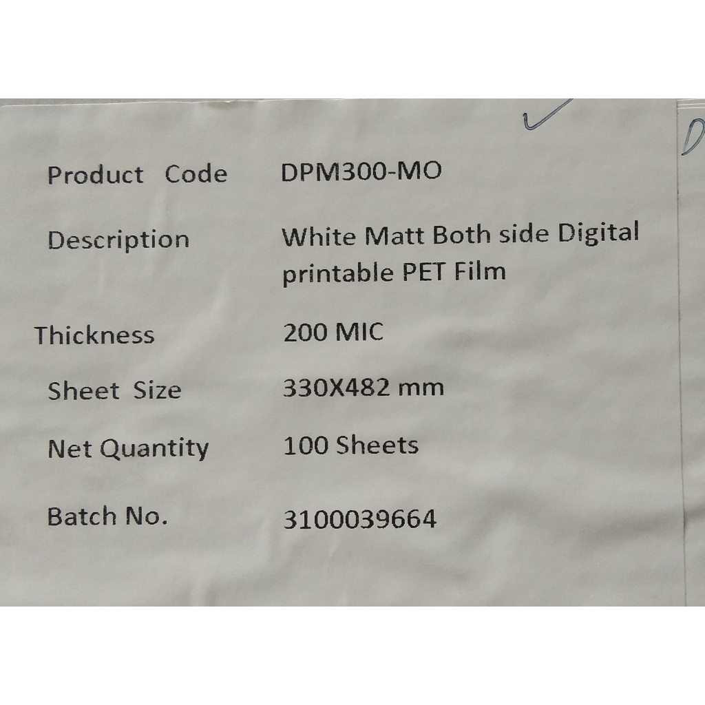 

Kertas Sintetis - NEW TOP 220 Micron