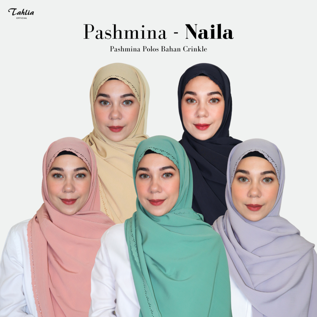 Tahlia Official - Naila Pashmina Polos Segi Panjang DB-D0035